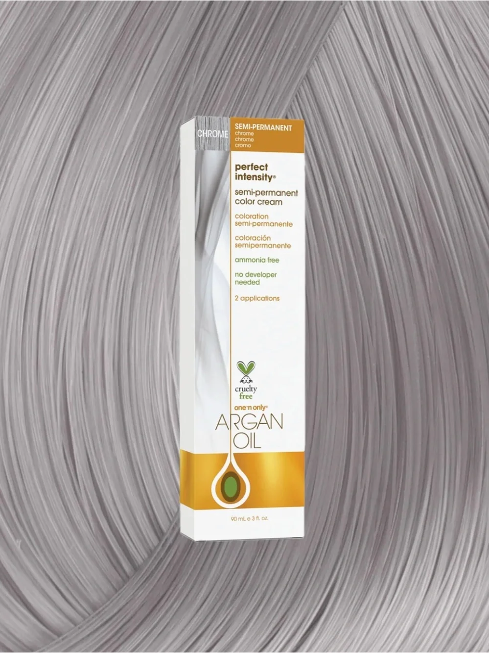 One n Only Argan Oil Semi Permanent Color Cream Bundle in Chrome